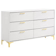 Tampa Furniture Outlet - Coaster - Kendall 6-drawer Dresser White - 224403