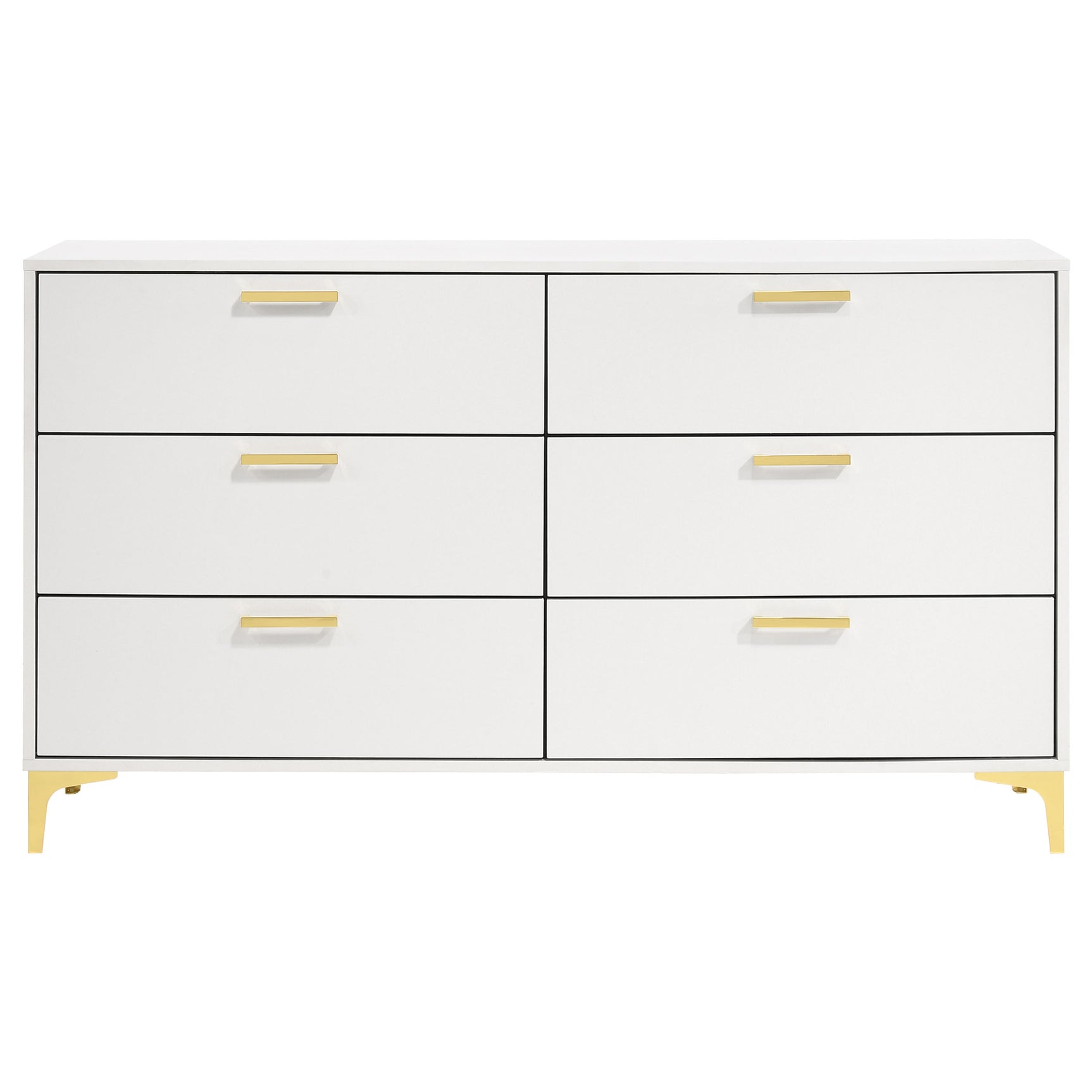 Kendall 6-drawer Dresser White - Tampa Furniture Outlet
