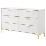 Kendall 6-drawer Dresser White - Tampa Furniture Outlet
