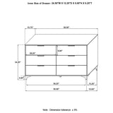 Kendall 6-drawer Dresser White - Tampa Furniture Outlet