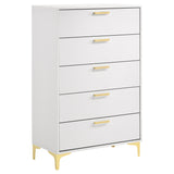 Tampa Furniture Outlet - Coaster - Kendall 5-drawer Bedroom Chest White - 224405