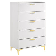 Tampa Furniture Outlet - Coaster - Kendall 5-drawer Bedroom Chest White - 224405