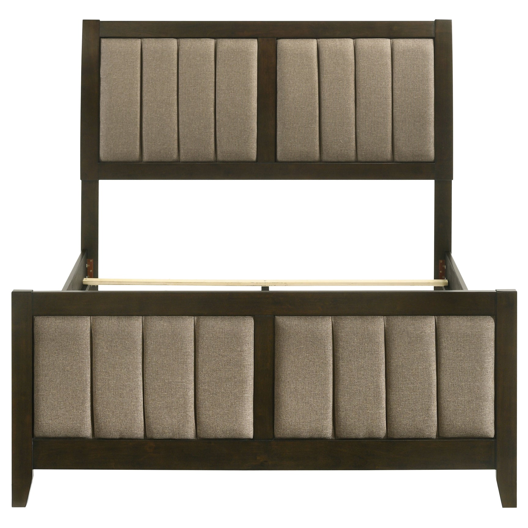 Wilkes 51-inch Upholstered Full Bed Dark Cocoa - Tampa Furniture Outlet
