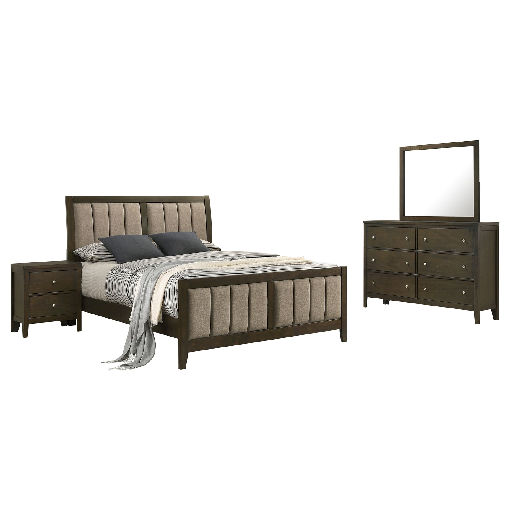 Wilkes 4-piece Queen Bedroom Set Dark Cocoa - Tampa Furniture Outlet