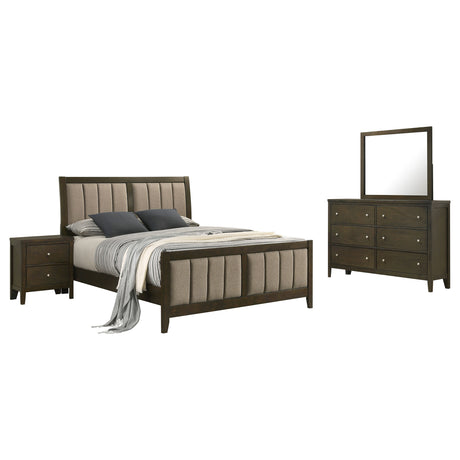 Wilkes 4-piece Queen Bedroom Set Dark Cocoa - Tampa Furniture Outlet