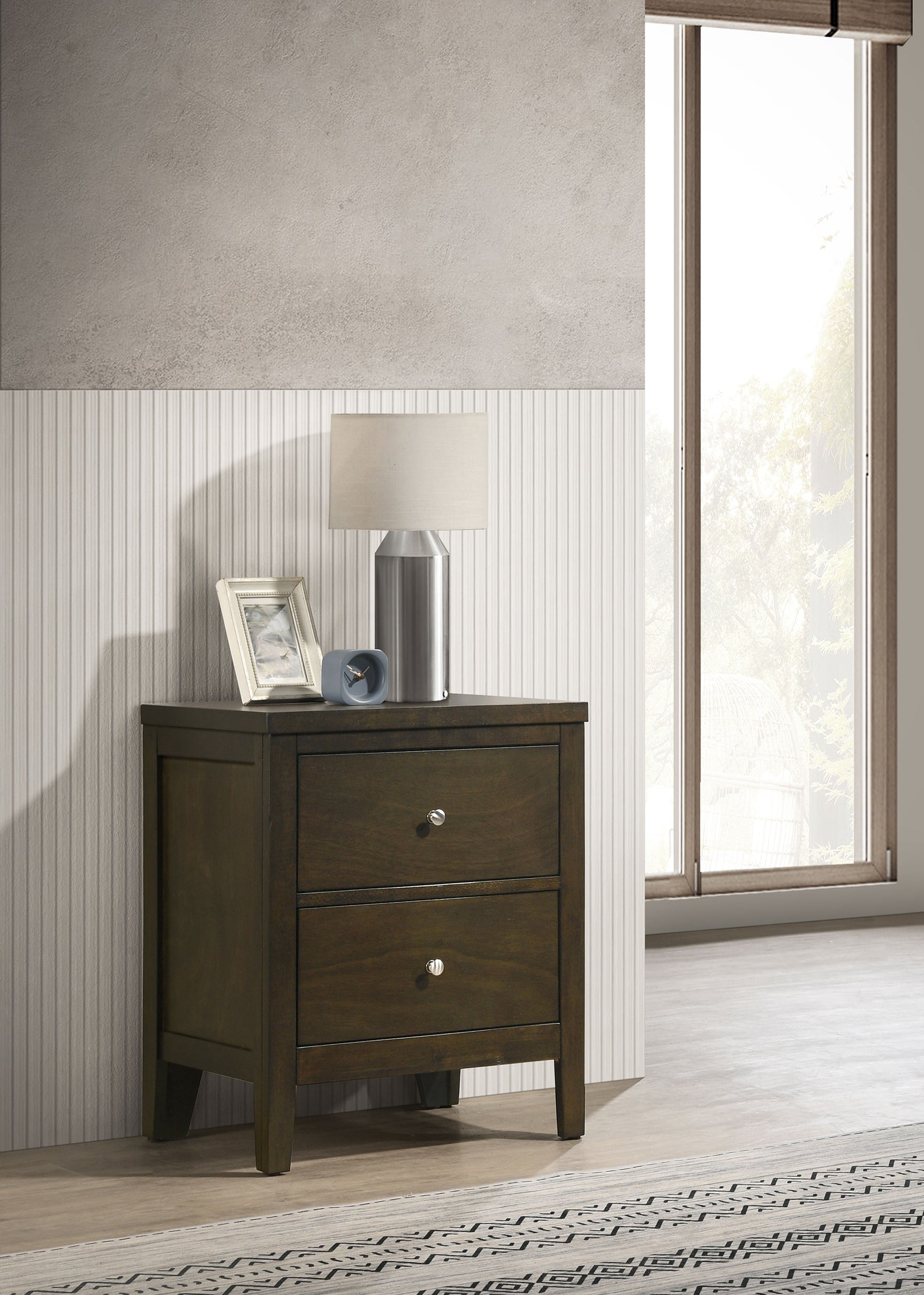 Wilkes 2-drawer Nightstand Bedside Table Dark Cocoa - Tampa Furniture Outlet