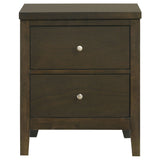 Wilkes 2-drawer Nightstand Bedside Table Dark Cocoa - Tampa Furniture Outlet