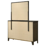Wilkes 6-drawer Dresser and Mirror Dark Cocoa - Tampa Furniture Outlet