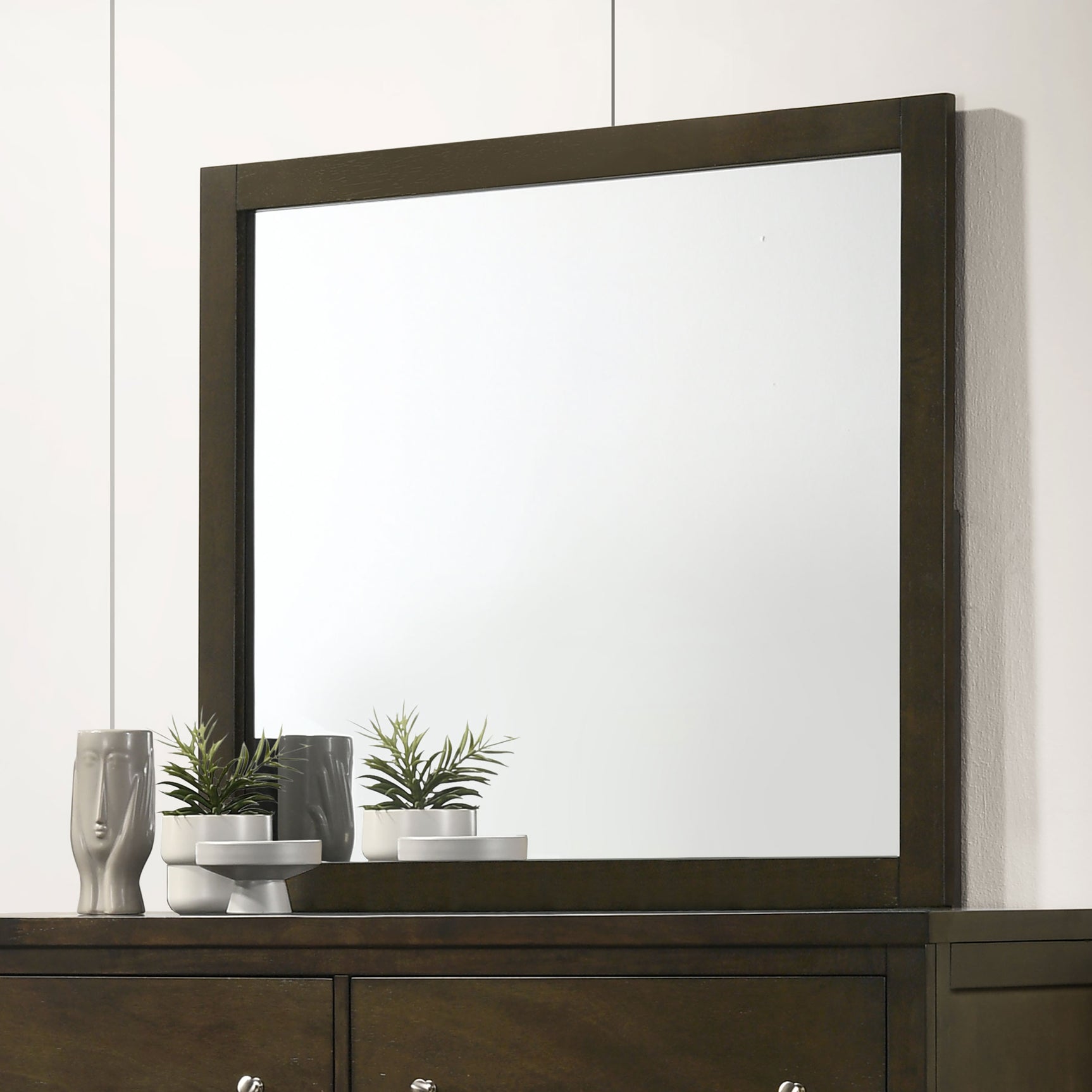 Wilkes Dresser Mirror Dark Cocoa - Tampa Furniture Outlet