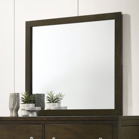 Wilkes Dresser Mirror Dark Cocoa - Tampa Furniture Outlet