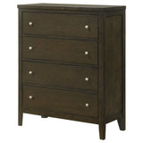 Wilkes 4-drawer Chest of Drawers Dark Cocoa - Tampa Furniture Outlet