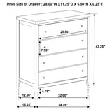 Wilkes 4-drawer Chest of Drawers Dark Cocoa - Tampa Furniture Outlet