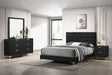 Tampa Furniture Outlet - Coaster - Kendall 4-piece Eastern King Bedroom Set Black - 224451KE-S4