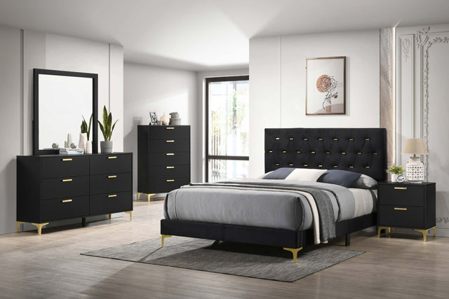 Tampa Furniture Outlet - Coaster - Kendall 5-piece California King Bedroom Set Black - 224451KW-S5