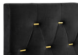 Kendall Upholstered California King Panel Bed Black