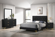 Tampa Furniture Outlet - Coaster - Kendall 4-piece Queen Bedroom Set Black - 224451Q-S4