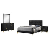 Kendall 4-piece Queen Bedroom Set Black - Tampa Furniture Outlet