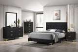 Tampa Furniture Outlet - Coaster - Kendall 5-piece Queen Bedroom Set Black - 224451Q-S5