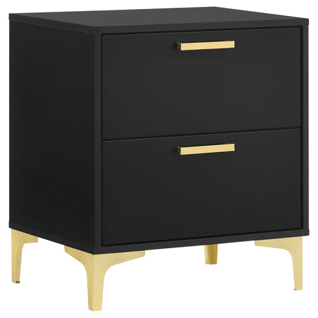 Tampa Furniture Outlet - Coaster - Kendall 2-drawer Nightstand Black - 224452