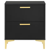 Kendall 2-drawer Nightstand Black - Tampa Furniture Outlet