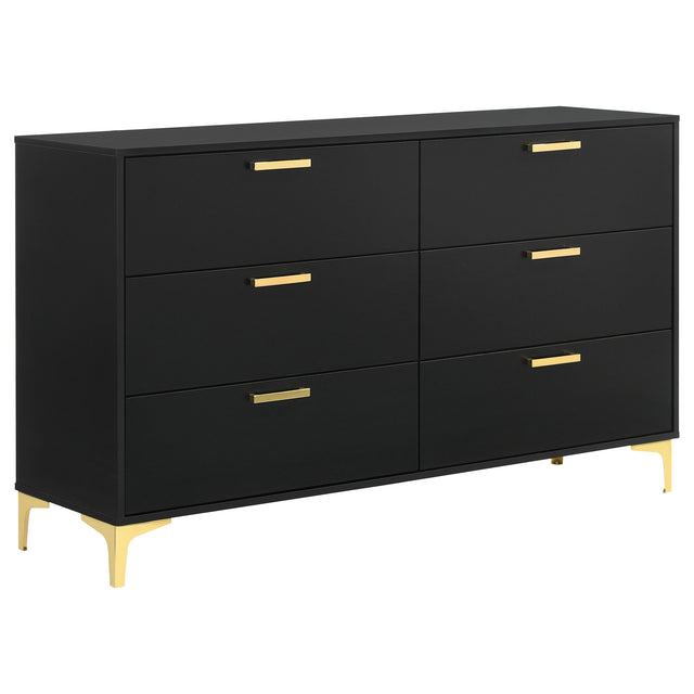Tampa Furniture Outlet - Coaster - Kendall 6-drawer Dresser Black - 224453