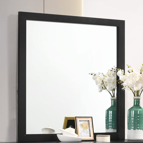 Kendall Dresser Mirror Black - Tampa Furniture Outlet
