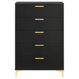 Kendall 5-drawer Bedroom Chest Black