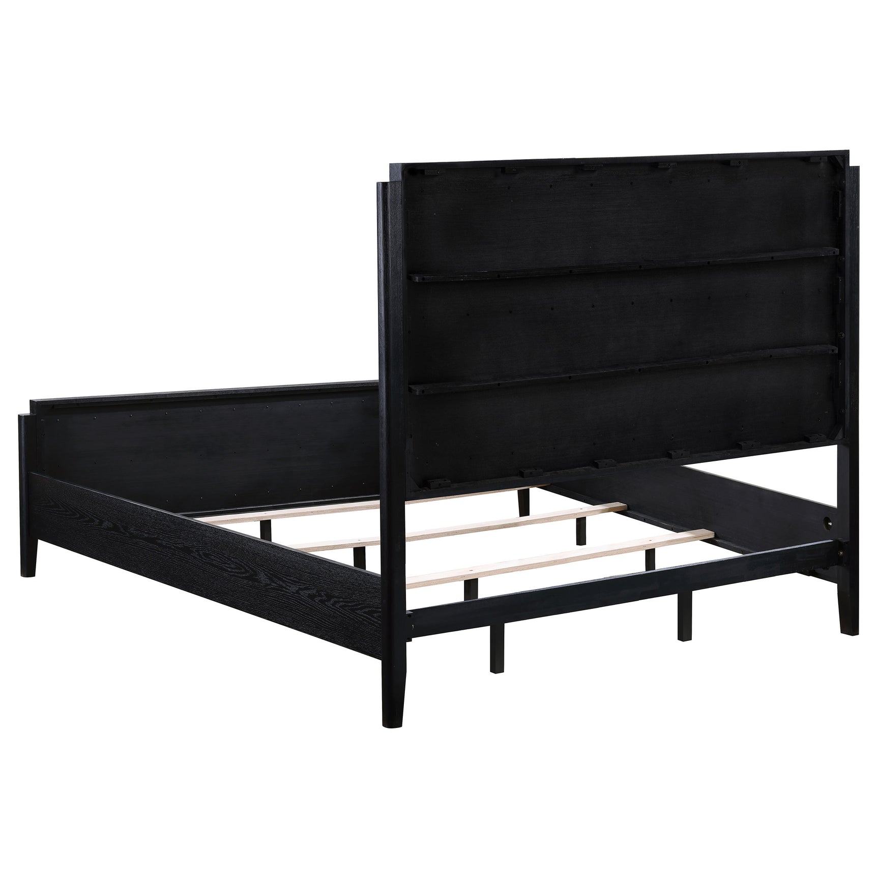 Brookmead 4-piece Upholstered Eastern King Bedroom Set Black - Tampa Furniture Outlet