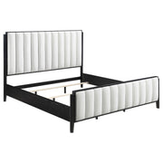Tampa Furniture Outlet - Coaster - Brookmead 60-inch Upholstered Eastern King Bed Black - 224710KE