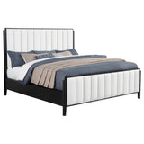 Brookmead 60-inch Upholstered California King Bed Black - Tampa Furniture Outlet