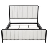 Brookmead 60-inch Upholstered California King Bed Black - Tampa Furniture Outlet