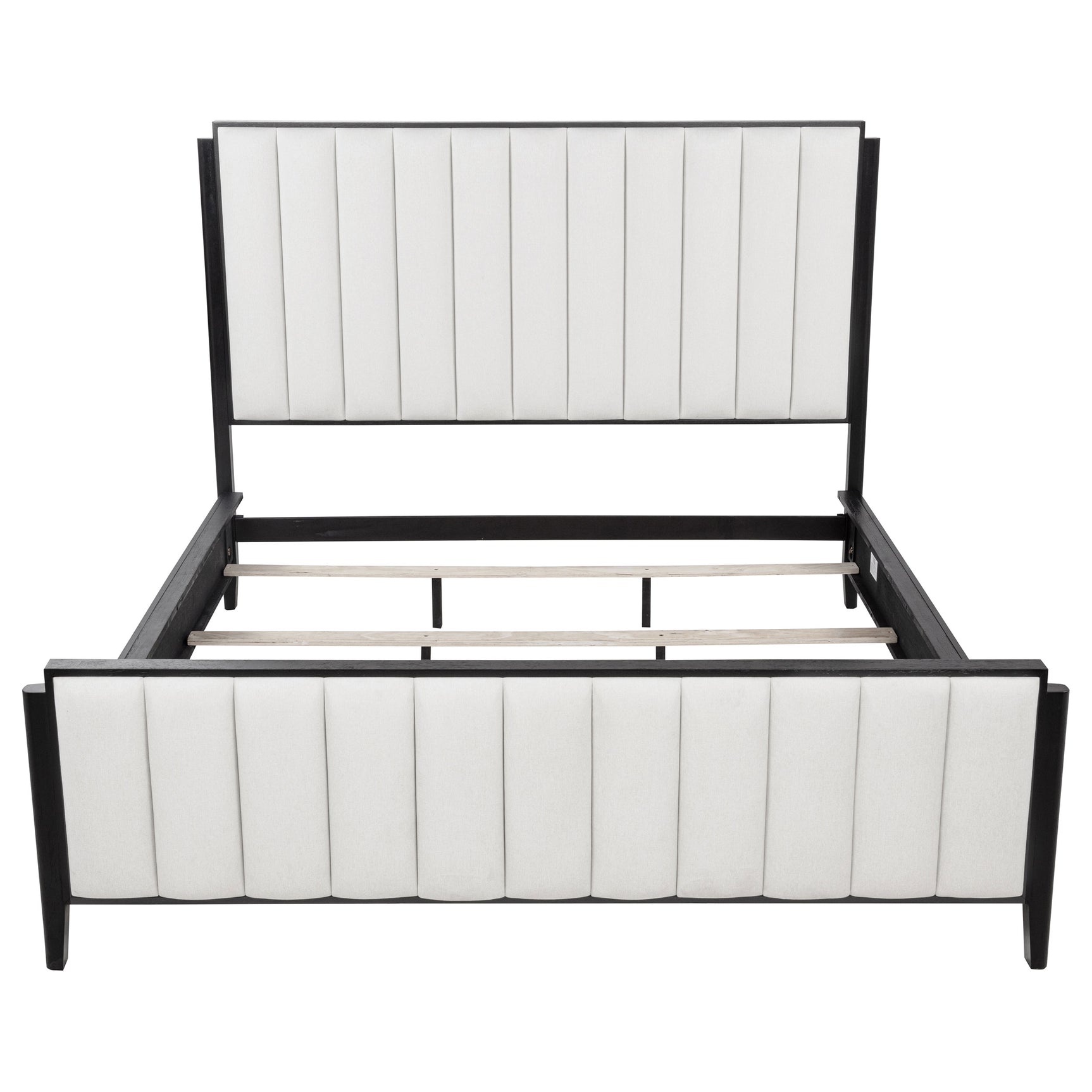 Brookmead 60-inch Upholstered California King Bed Black - Tampa Furniture Outlet