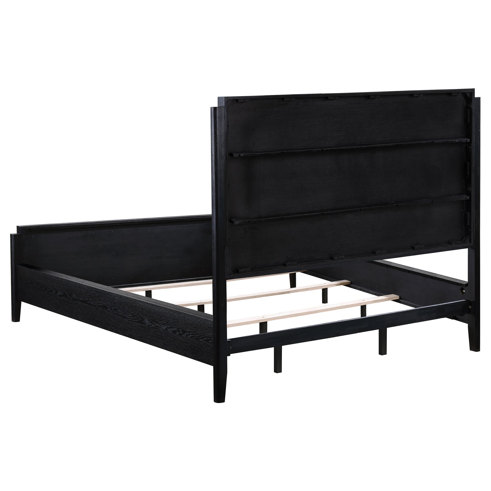 Brookmead 60-inch Upholstered California King Bed Black - Tampa Furniture Outlet