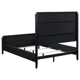 Brookmead 5-piece Upholstered Queen Bedroom Set Black - Tampa Furniture Outlet