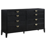 Brookmead 5-piece Upholstered Queen Bedroom Set Black - Tampa Furniture Outlet