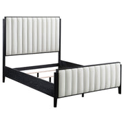 Tampa Furniture Outlet - Coaster - Brookmead 60-inch Upholstered Queen Bed Black - 224710Q