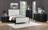 Brookmead 60-inch Upholstered Queen Bed Black - Tampa Furniture Outlet