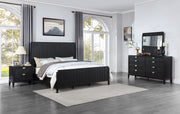Tampa Furniture Outlet - Coaster - Brookmead 4-piece Eastern King Bedroom Set Black - 224711KE-S4
