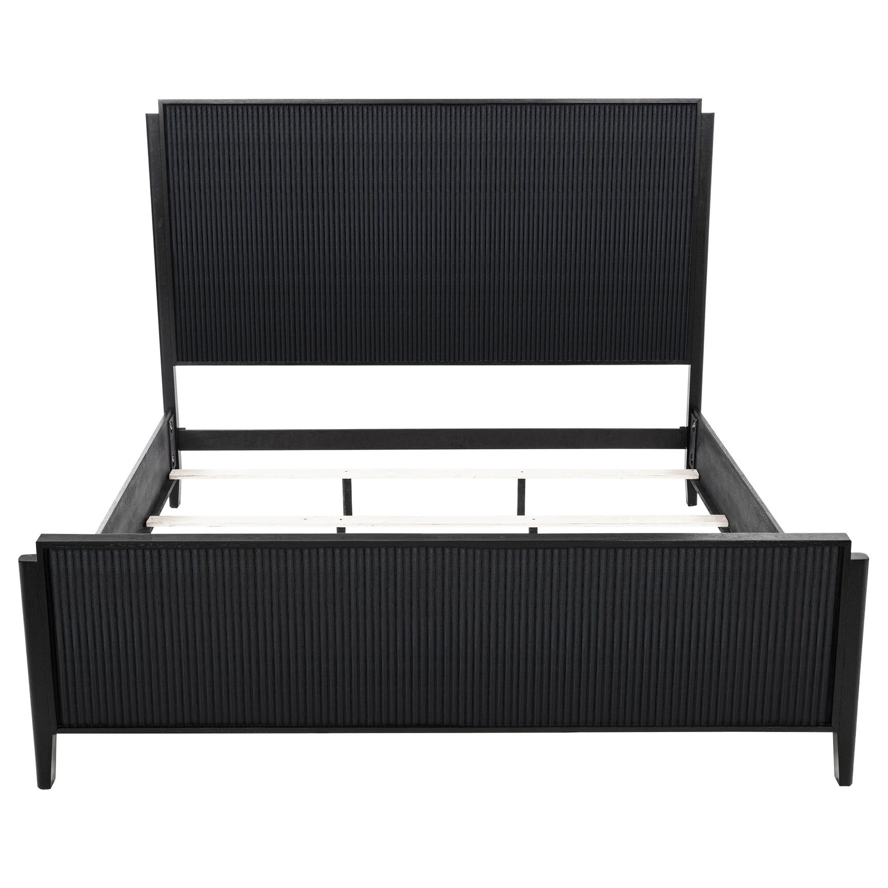 Brookmead Wood Eastern King Panel Bed Black - Tampa Furniture Outlet