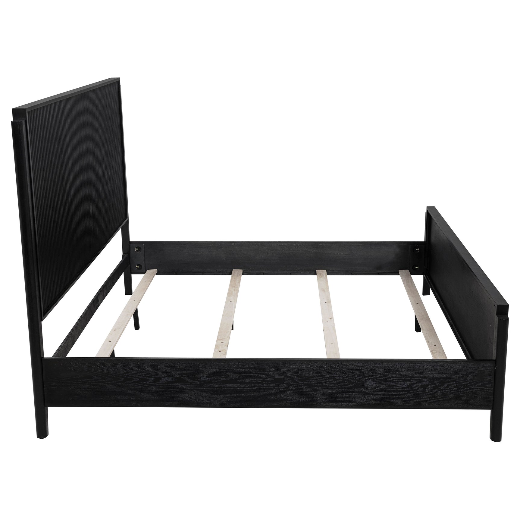 Brookmead Wood Eastern King Panel Bed Black - Tampa Furniture Outlet