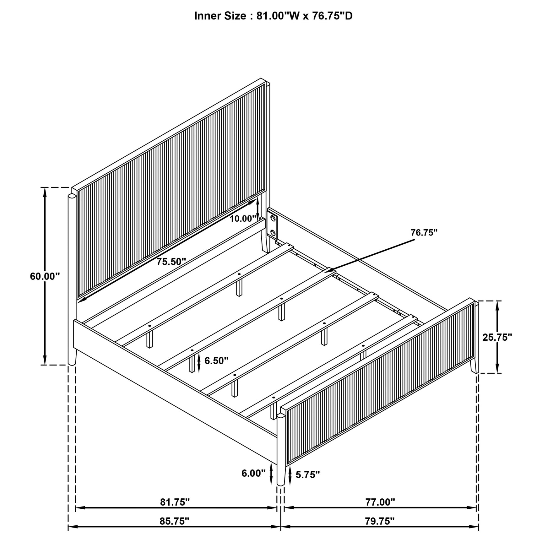 Brookmead Wood Eastern King Panel Bed Black - Tampa Furniture Outlet