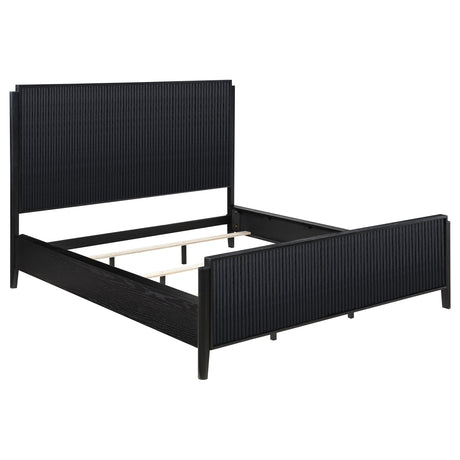 Tampa Furniture Outlet - Coaster - Brookmead Wood California King Panel Bed Black - 224711KW