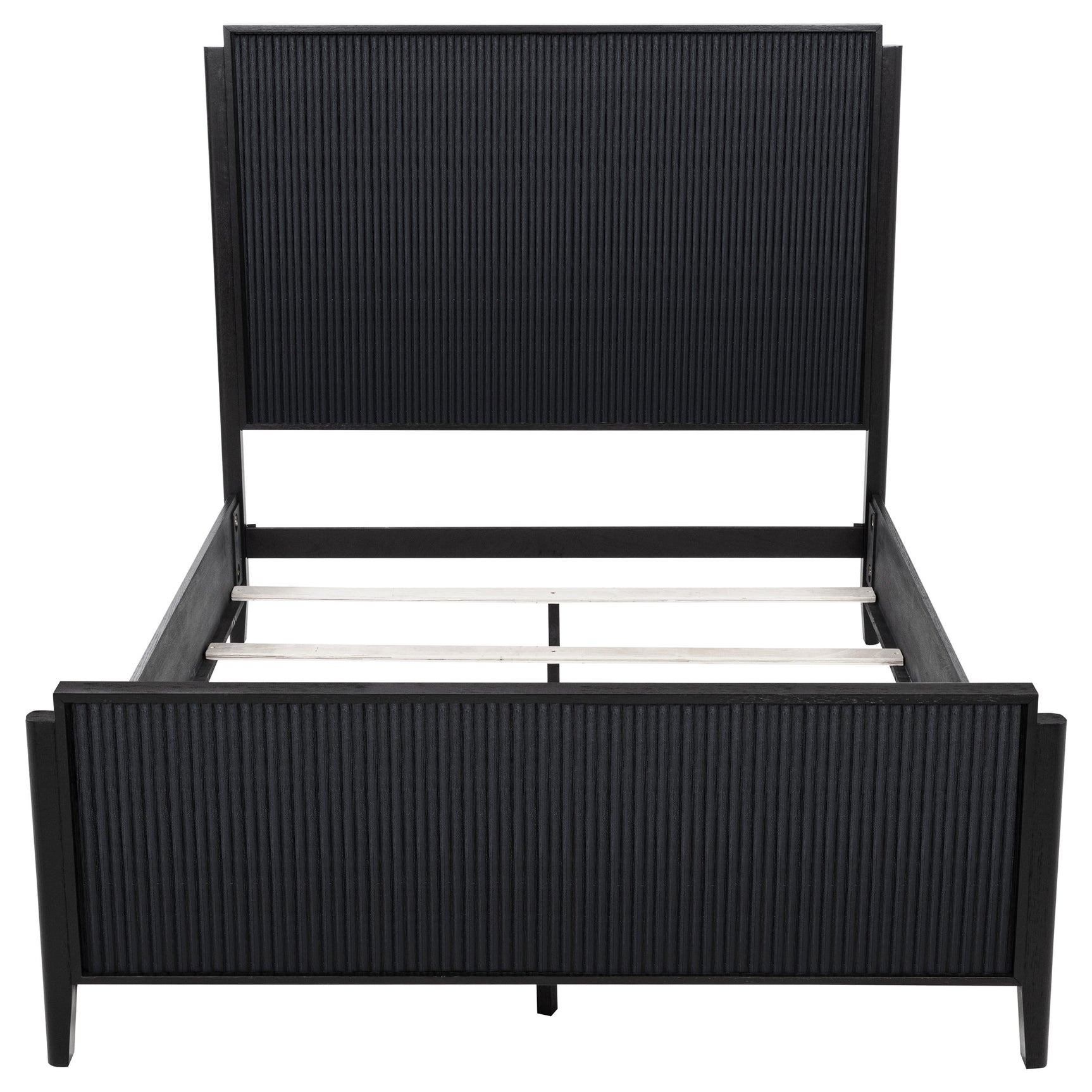 Brookmead Wood Queen Panel Bed Black - Tampa Furniture Outlet