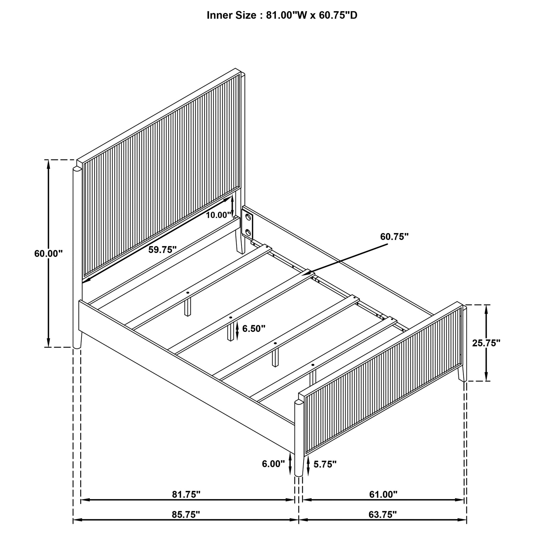 Brookmead Wood Queen Panel Bed Black - Tampa Furniture Outlet