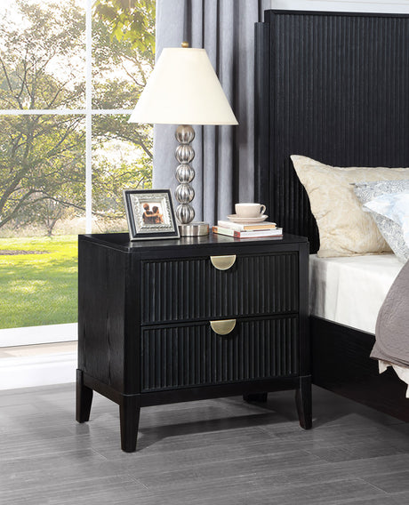 Brookmead 2-drawer Nightstand Black - Tampa Furniture Outlet