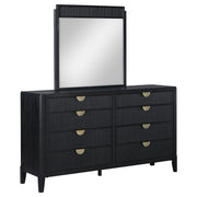 Tampa Furniture Outlet - Coaster - Brookmead 8-drawer Dresser with Mirror Black - 224713M