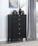 Brookmead 5-drawer Bedroom Chest Black - Tampa Furniture Outlet