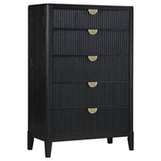 Tampa Furniture Outlet - Coaster - Brookmead 5-drawer Bedroom Chest Black - 224715