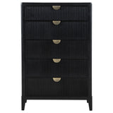 Brookmead 5-drawer Bedroom Chest Black - Tampa Furniture Outlet