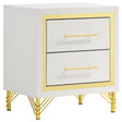 Tampa Furniture Outlet - Coaster - Lucia 2-drawer Nightstand Bedside Table White - 224732